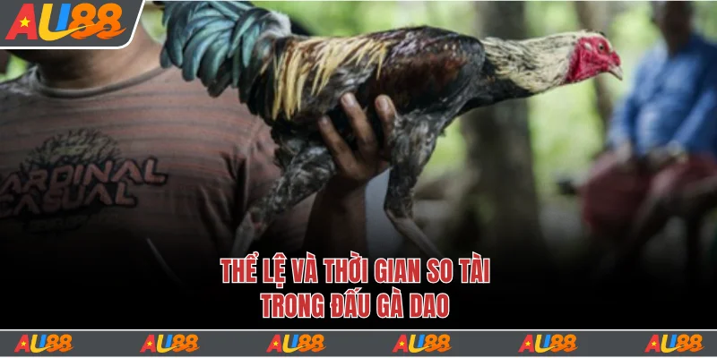 Đá Gà Cựa Dao Tại Au88 Đặt Cược Dễ Dàng, Thưởng Lớn 3 Thể lệ và thời gian so tài trong đấu gà dao